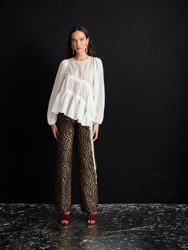 <b> Ghospell </b> Phoebe Jacquard Trousers