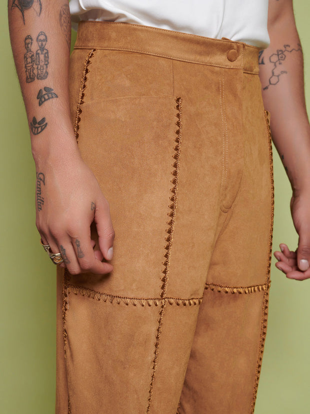 Clay Patchwork Trousers