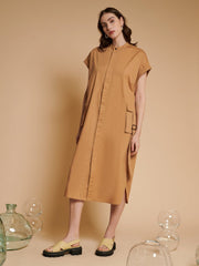 <b>Ghospell</b> Iona Cargo Shirt Dress