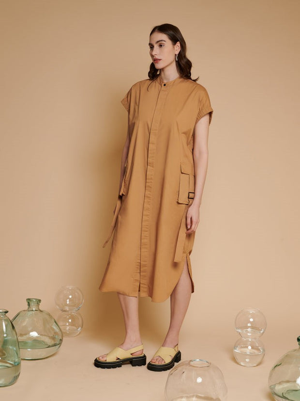 <b>Ghospell</b> Iona Cargo Shirt Dress