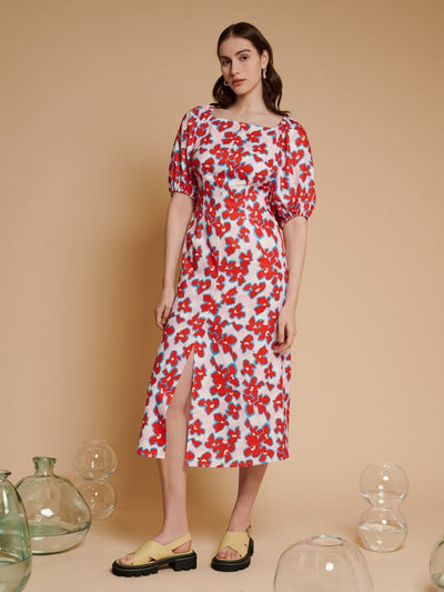 <b>Ghospell</b> Scout Floral Midi Dress