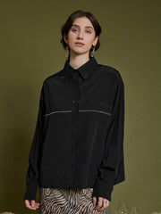 <b>Ghospell</b> Indra Topstitch Shirt