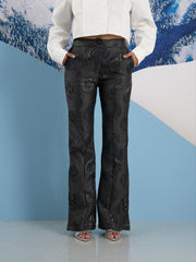 <b> Ghospell </b> Domino Jacquard Trousers