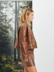 <b>Ghospell</b> Alanis PU Jacket