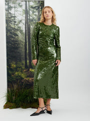 <b>Ghospell</b> Daria Sequin Midi Dress