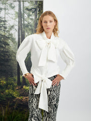 <b>Ghospell</b> Verity Double Bow Shirt