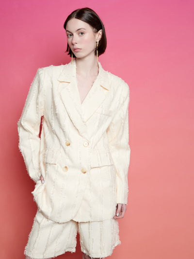 <b>Ghospell</b> Soleil Textured Blazer