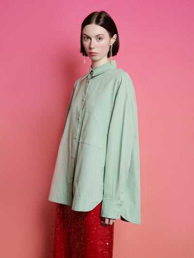 <b>Ghospell</b> Swayer Oversized Shirt