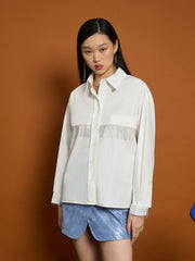 <b>Ghospell</b> Nira Fringe Shirt