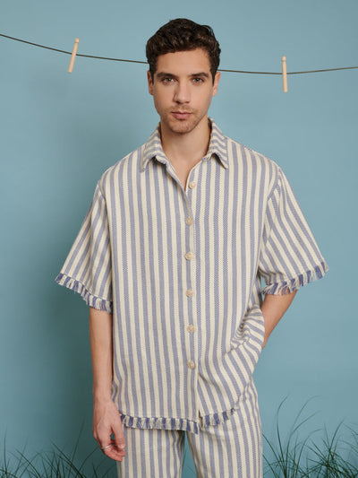 Cameron Fray Stripe Boxy Shirt