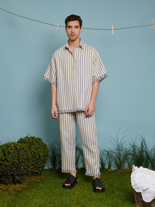 Cameron Fray Stripe Boxy Shirt