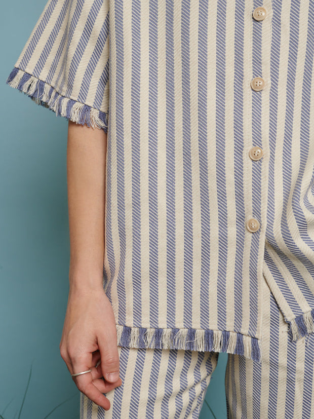 Cameron Fray Stripe Boxy Shirt