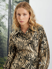 <b>Ghospell</b> Maxine Animal Wrap Dress