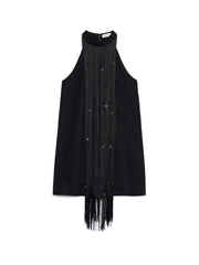 <b>Ghospell</b> Frida Fringe Mini Dress