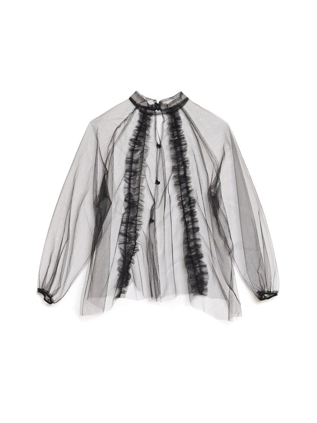 <b>Ghospell</b> Lex Layering Tulle Top