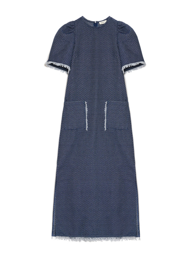 <b>Ghospell</b> Spencer Denim Midi Dress