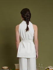 <b>Ghospell</b> Simone Sleeveless Cargo Jacket