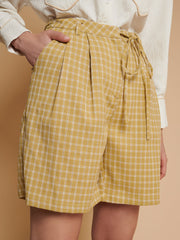 <b>Ghospell</b> Shona Check Bermuda Shorts