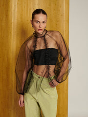 <b>Ghospell</b> Lex Layering Tulle Top